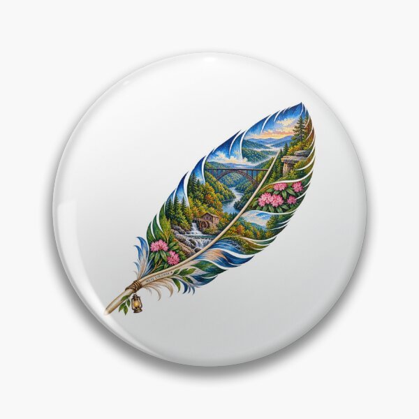 Item preview, West Virginia Mountain Feather designed and sold by Whimspired By Paxx.