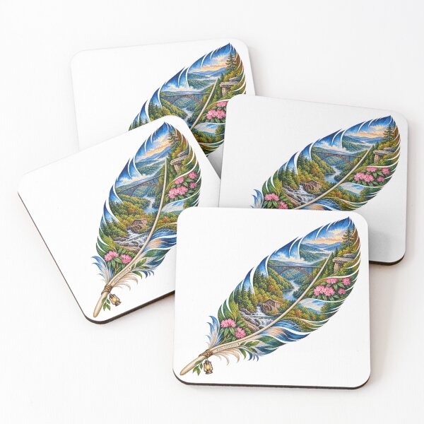 Item preview, West Virginia Mountain Feather designed and sold by Whimspired By Paxx.