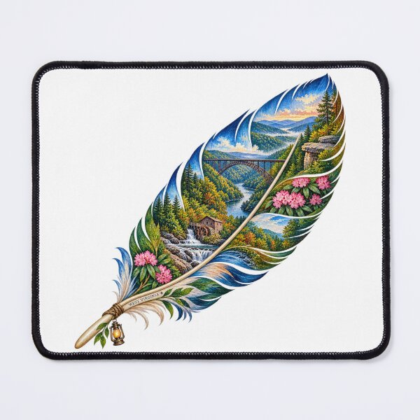 Item preview, West Virginia Mountain Feather designed and sold by Whimspired By Paxx.