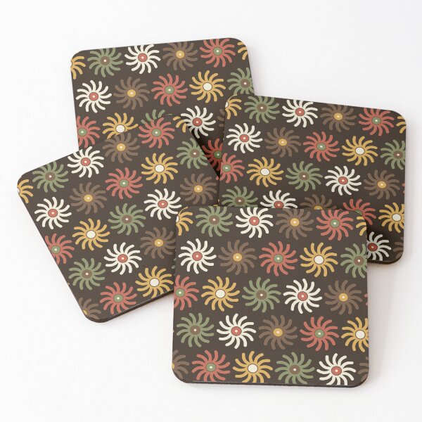 Item preview, Sunburst Pinwheel Grid Heavy-Line 1970s Retro Rays designed and sold by KungPowUnicorn.