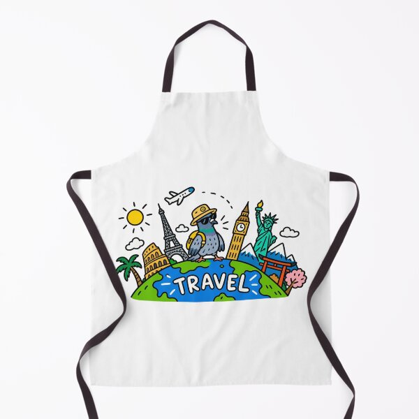 Item preview, Funny Travel Pigeon World Traveler designed and sold by MonkiFlipp.