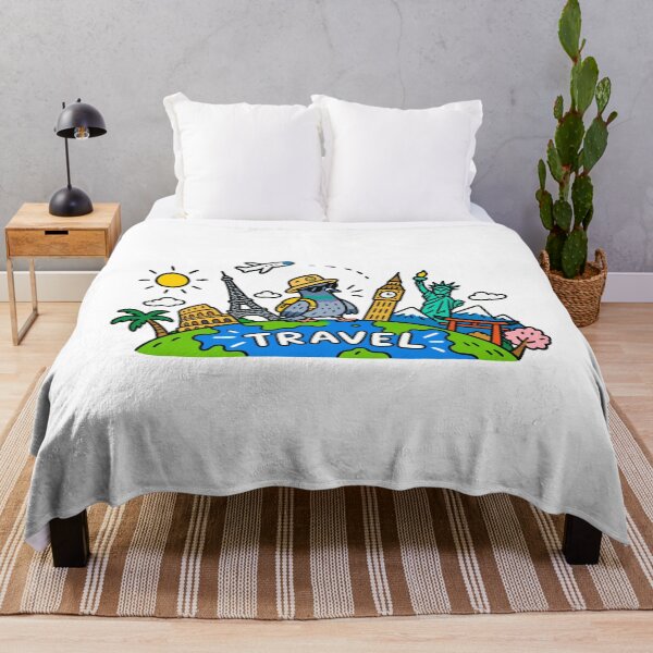 Item preview, Funny Travel Pigeon World Traveler designed and sold by MonkiFlipp.