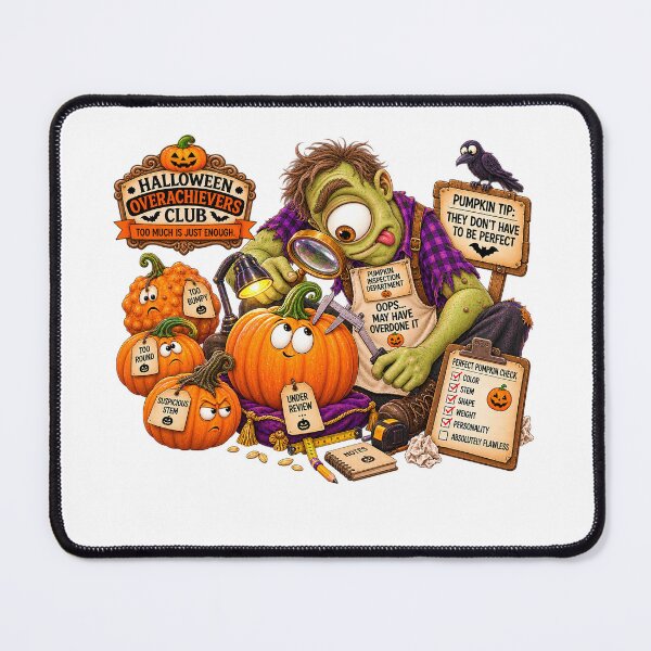 Item preview, ⚡HALLOWEEN OVERACHIEVERS CLUB - Cyd Cyclops Pumpkin Inspection Department designed and sold by WheelieGdArt.
