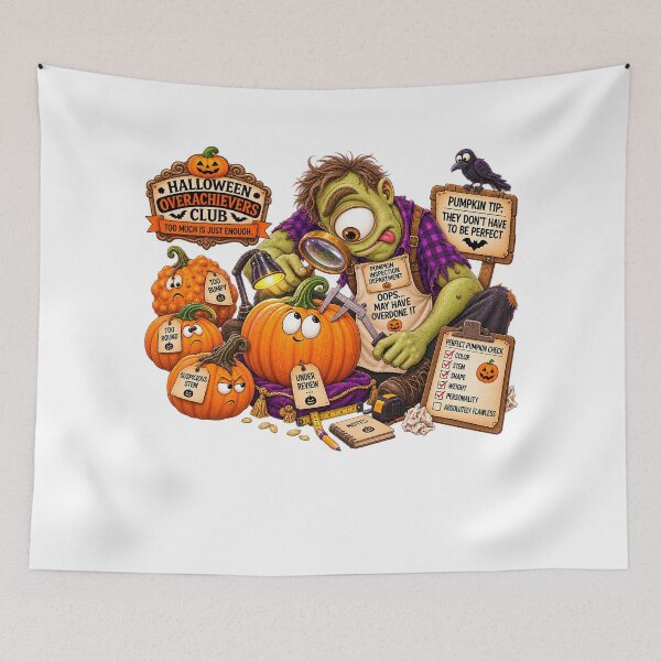 Item preview,  ⚡HALLOWEEN OVERACHIEVERS CLUB - Cyd Cyclops Pumpkin Inspection Department designed and sold by WheelieGdArt.