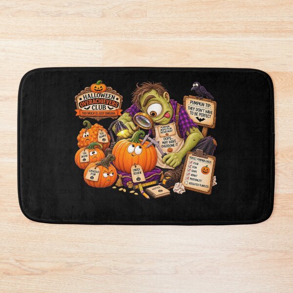 Item preview, ⚡HALLOWEEN OVERACHIEVERS CLUB - Cyd Cyclops Pumpkin Inspection Department - dark version designed and sold by WheelieGdArt.