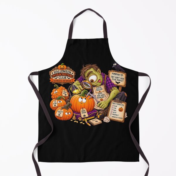 Item preview, ⚡HALLOWEEN OVERACHIEVERS CLUB - Cyd Cyclops Pumpkin Inspection Department - dark version designed and sold by WheelieGdArt.