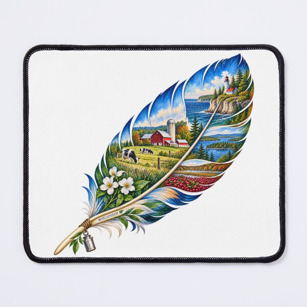 Item preview, Wisconsin Northwoods Feather designed and sold by Whimspired By Paxx.