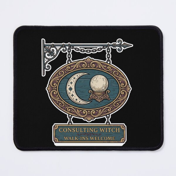 Item preview, Consulting Witch, Walk-Ins Welcome — Shop Sign designed and sold by TheCalmEdit.