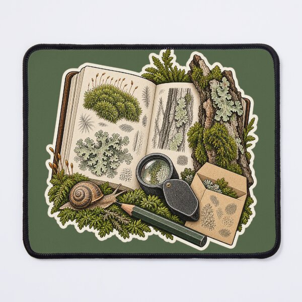 Item preview, Moss and Lichen Nature Journal Sticker designed and sold by WaynesCave.