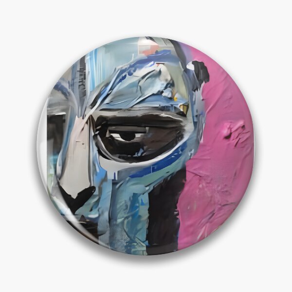 Item preview, MF Doom Inspired Abstract Mask Design for Music Lovers and Hip Hop Fans designed and sold by AdisonBurks.