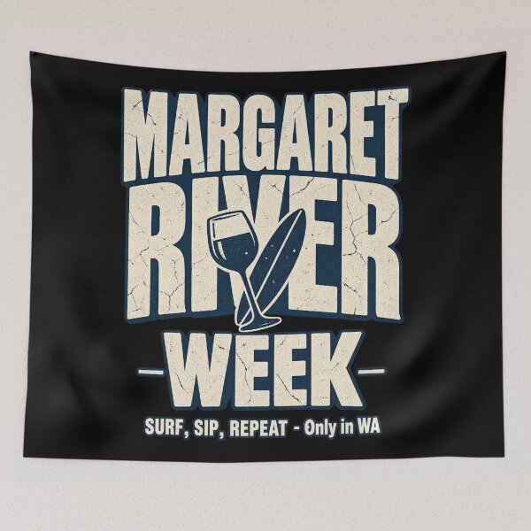 Item preview, Margaret River Surf Wine Retro Western Australia designed and sold by Yellowriversss.