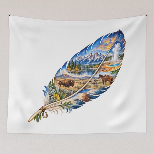 Item preview, Wyoming Wild West Feather designed and sold by Whimspired By Paxx.