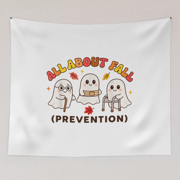 Item preview, All About Fall Prevention Cute Ghosts Autumn Themed designed and sold by SoyLamderma.