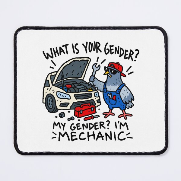 Item preview, Funny Pigeon Mechanic Car Repair designed and sold by MonkiFlipp.