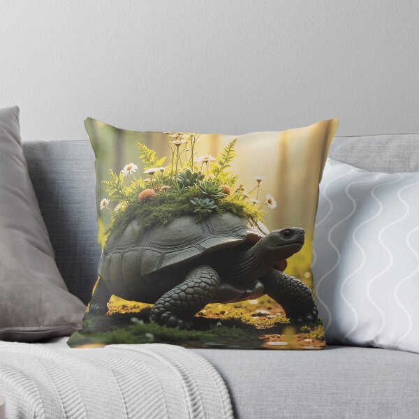 Item preview, Cottagecore Turtle Flora Art designed and sold by ZahraaStudio.
