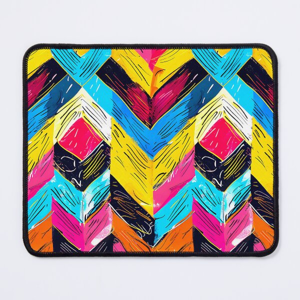 Item preview, Hot Pink, Blue, And Yellow Chevron-Style Pattern designed and sold by DEC02.