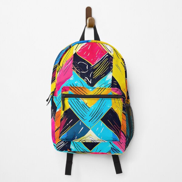 Item preview, Hot Pink, Blue, And Yellow Chevron-Style Pattern  designed and sold by DEC02.