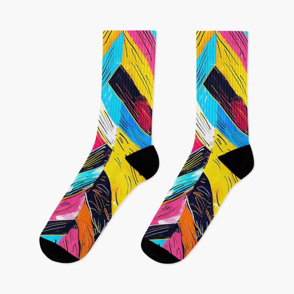 Item preview, Hot Pink, Blue, And Yellow Chevron-Style Pattern  designed and sold by DEC02.