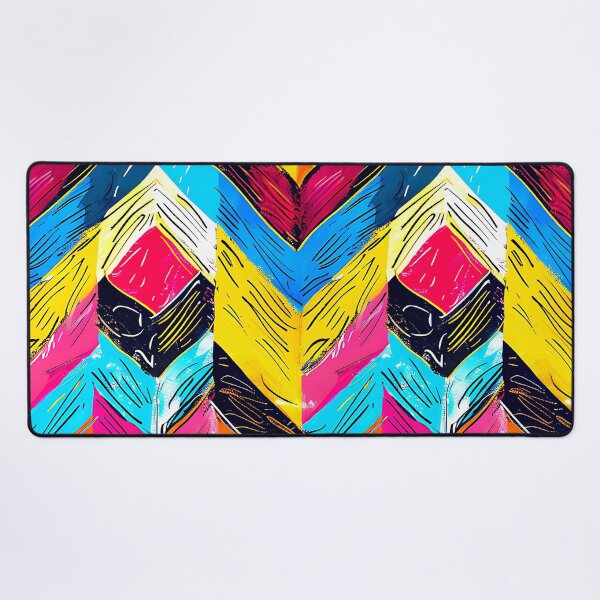 Artikelvorschau, Chevron-Muster in Pink, Blau und Gelb entworfen und verkauft von DEC02.