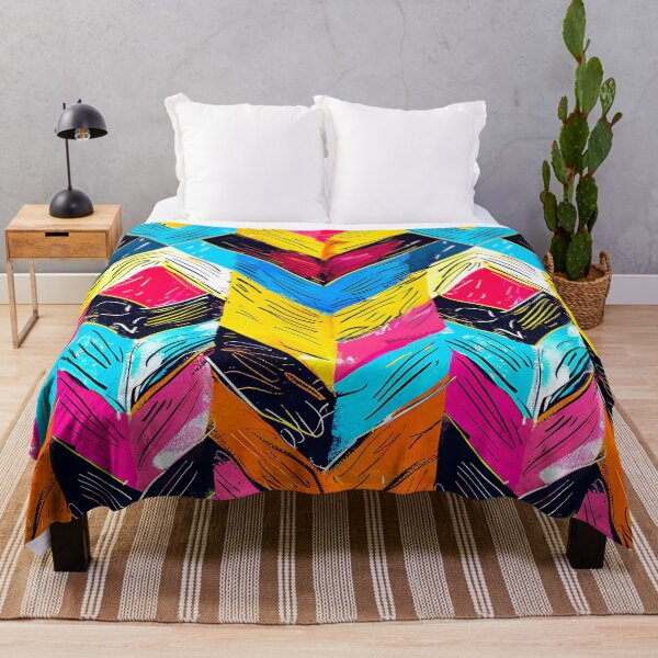 Item preview, Hot Pink, Blue, And Yellow Chevron-Style Pattern designed and sold by DEC02.