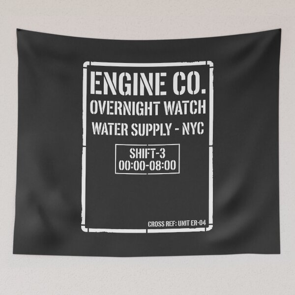 Item preview, Engine Co Overnight Watch Night Shift Firefighter designed and sold by SplashTastic.