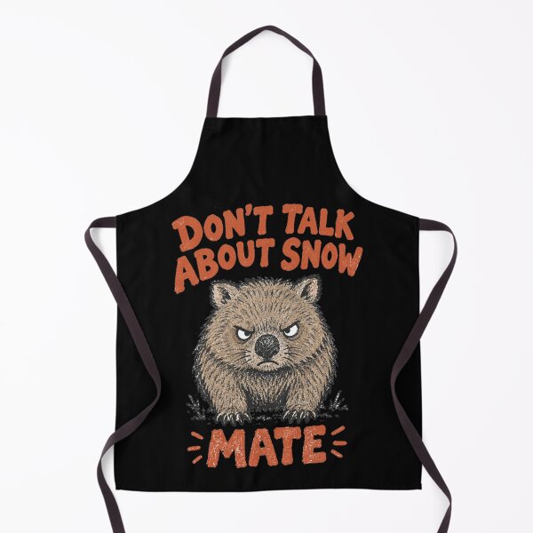 Item preview, Grumpy Wombat Don't Talk About Snow Mate Funny Aussie Slag designed and sold by Yellowriversss.