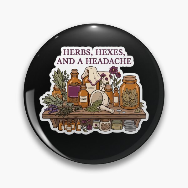 Item preview, Herbs, Hexes, and a Headache — Witch Apothecary designed and sold by TheCalmEdit.