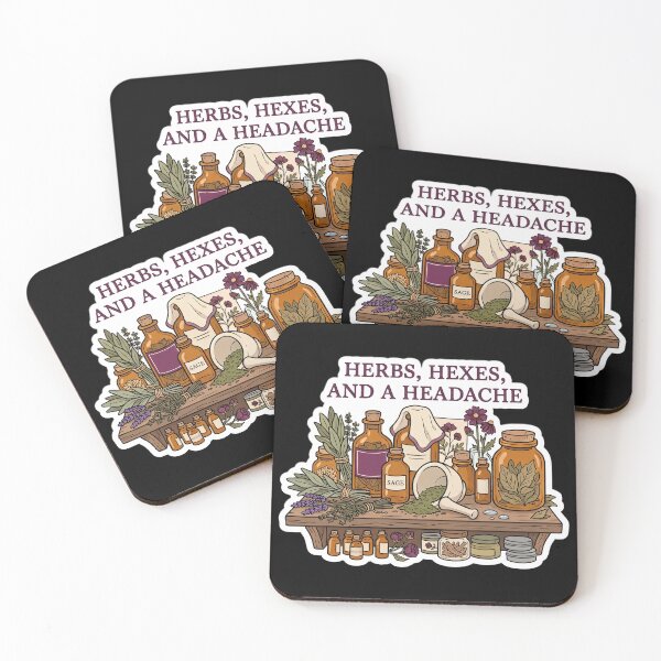 Item preview, Herbs, Hexes, and a Headache — Witch Apothecary designed and sold by TheCalmEdit.