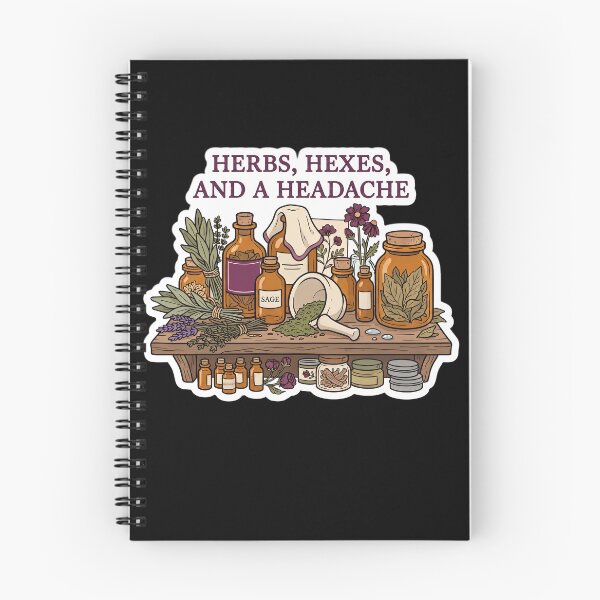 Item preview, Herbs, Hexes, and a Headache — Witch Apothecary designed and sold by TheCalmEdit.