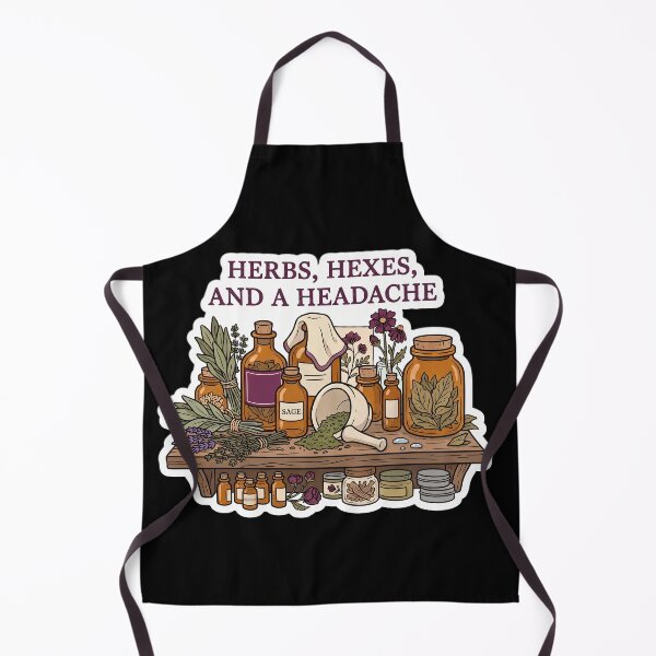 Item preview, Herbs, Hexes, and a Headache — Witch Apothecary designed and sold by TheCalmEdit.
