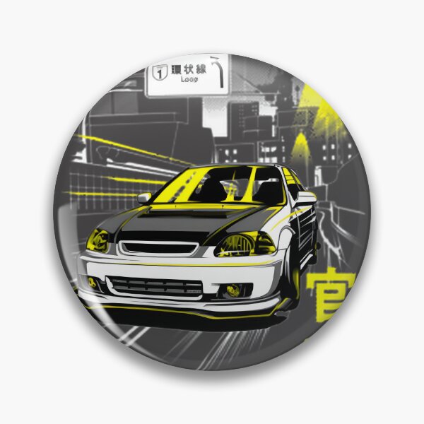Item preview, Honda Civic Kanjo Style Japanese Street Racing Car Design designed and sold by HeyCoops.