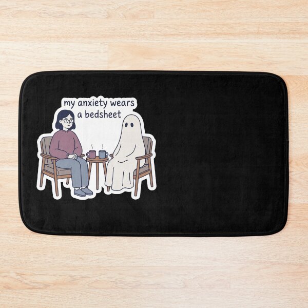 Item preview, My Anxiety Wears a Bedsheet — Gentle Ghost Art designed and sold by TheCalmEdit.