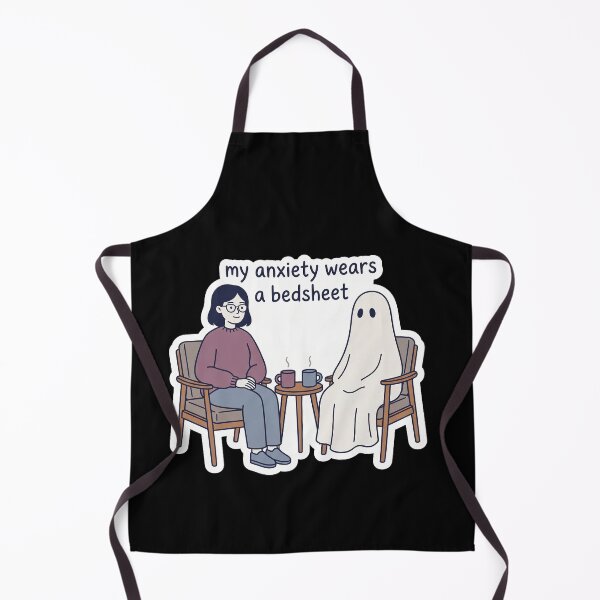 Item preview, My Anxiety Wears a Bedsheet — Gentle Ghost Art designed and sold by TheCalmEdit.