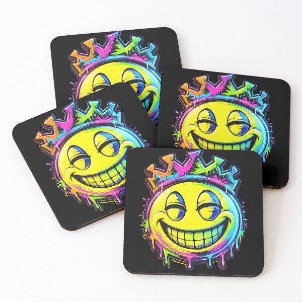 Item preview, Acid Smile Crown – Neon Rave Graffiti 2 designed and sold by RH Design Lab.