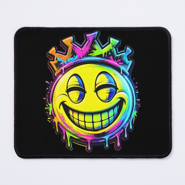 Item preview, Acid Smile Crown – Neon Rave Graffiti 2 designed and sold by RH Design Lab.