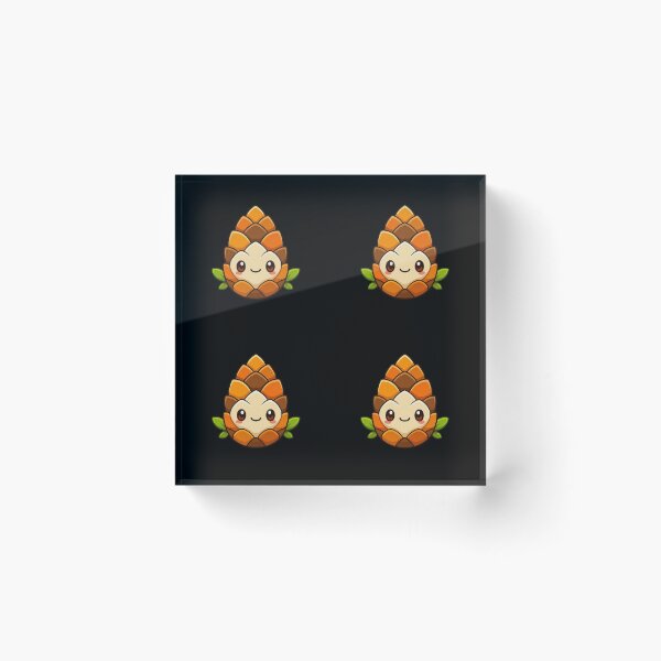Item preview, Cute Kawaii Pinecone Mascot & Wholesome Autumn Pattern designed and sold by Breezes-of-Ida.