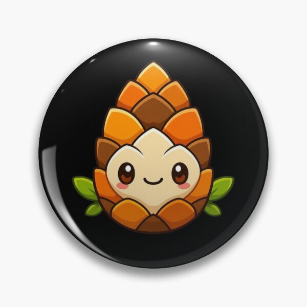 Item preview, Cute Kawaii Pinecone Mascot & Wholesome Autumn Pattern designed and sold by Breezes-of-Ida.