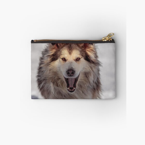 Item preview,  Alaskan Malamute Dog Barking in the Snow designed and sold by VanGaldo.