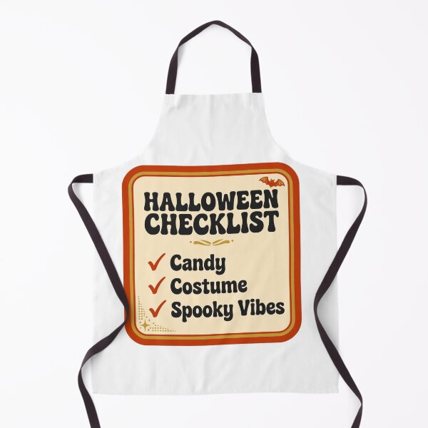 Item preview, Halloween Checklist — Retro Trendy Typography Design designed and sold by Sweet Blob Co.