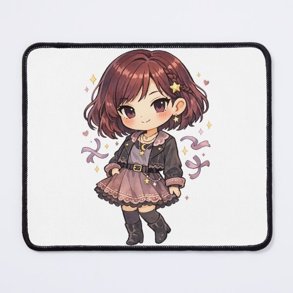 Item preview, Cute Chibi Gothic Girl Celestial Moon Stars Kawaii Anime Art Design designed and sold by inkoutninja.