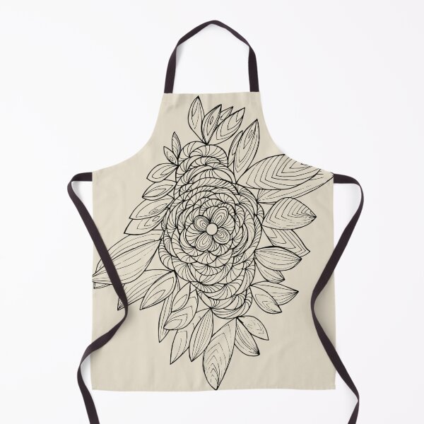 Item preview, Intricate Peony Bloom Black Line 1.0 designed and sold by Francicci.