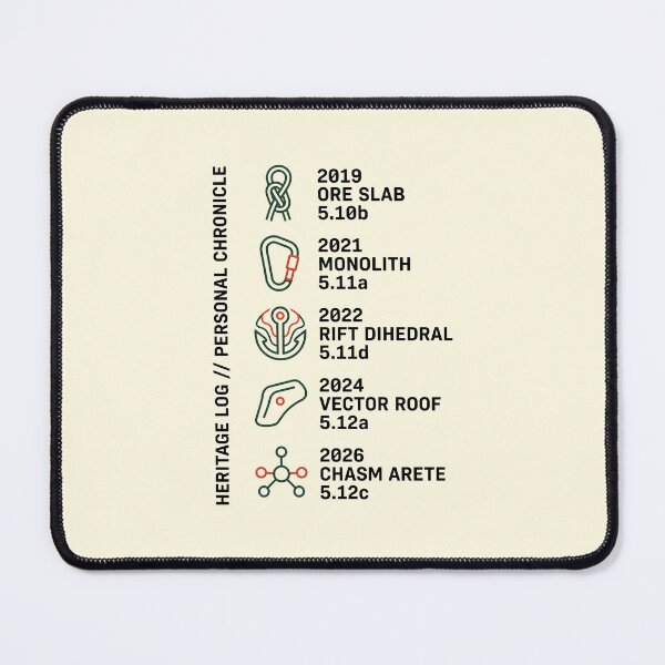 Item preview, Rock Climbing Route Log Bouldering Climber designed and sold by SplashTastic.