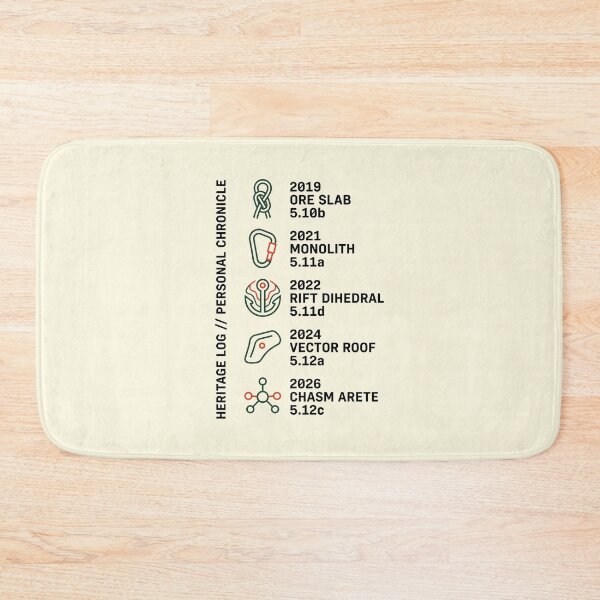 Item preview, Rock Climbing Route Log Bouldering Climber designed and sold by SplashTastic.