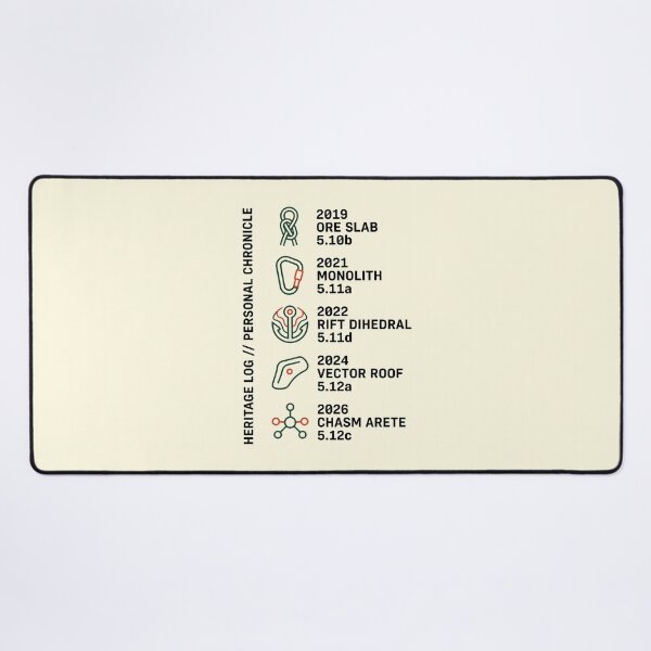 Item preview, Rock Climbing Route Log Bouldering Climber designed and sold by SplashTastic.