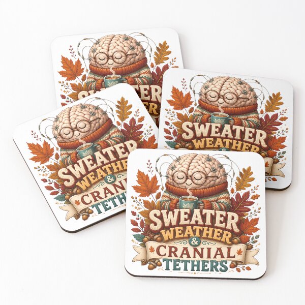 Item preview, Neurosurgeon Sweater Weather and Cranial Tethers – Funny Neurosurgery Fall Design designed and sold by CuteDesignables.