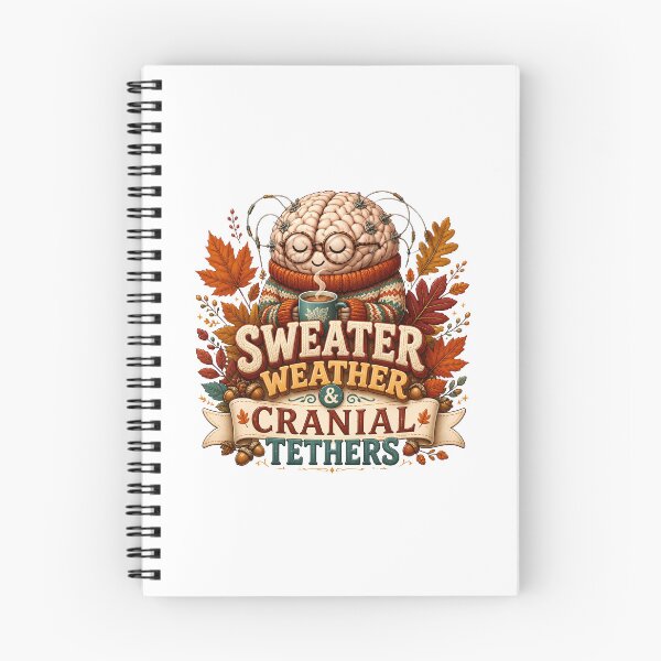Item preview, Neurosurgeon Sweater Weather and Cranial Tethers – Funny Neurosurgery Fall Design designed and sold by CuteDesignables.