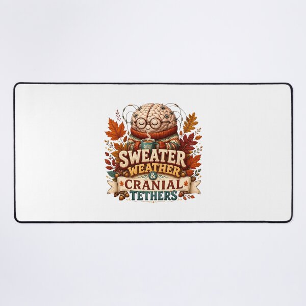 Item preview, Neurosurgeon Sweater Weather and Cranial Tethers – Funny Neurosurgery Fall Design designed and sold by CuteDesignables.