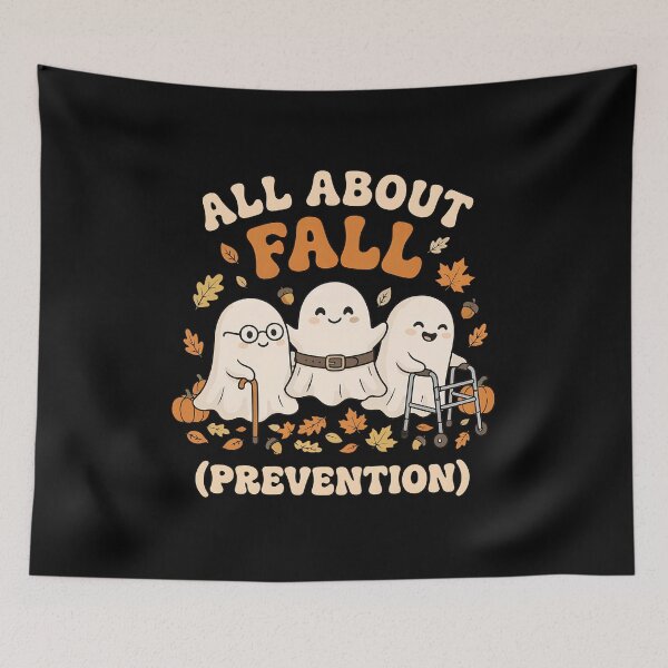 Item preview, All About Fall Prevention Ghosts Autumn designed and sold by SoyLamderma.