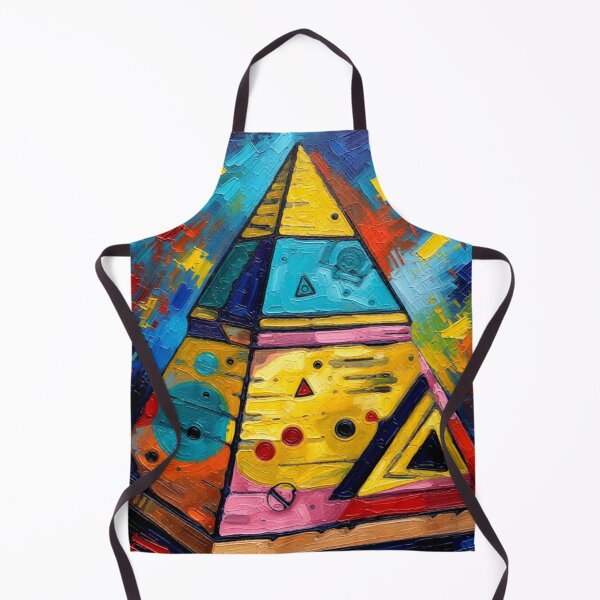 Item preview, surreal pyramid modern abstract colorful geometric abstract design designed and sold by SmashingDeals.