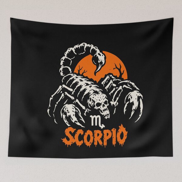 Item preview, Scorpio Horror Zodiac Signs Halloween Vibes  designed and sold by mazyoy.